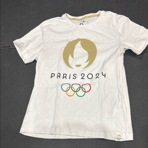Paris 2024 Kids White T-Shirt
